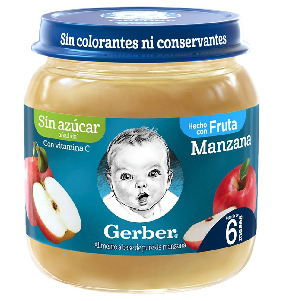Gerber COMPOTA MANZANA FCO*113G