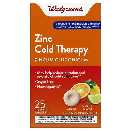 Walgreens Zinc Cold Therapy Quick Dissolving Tablets (1.59 oz)