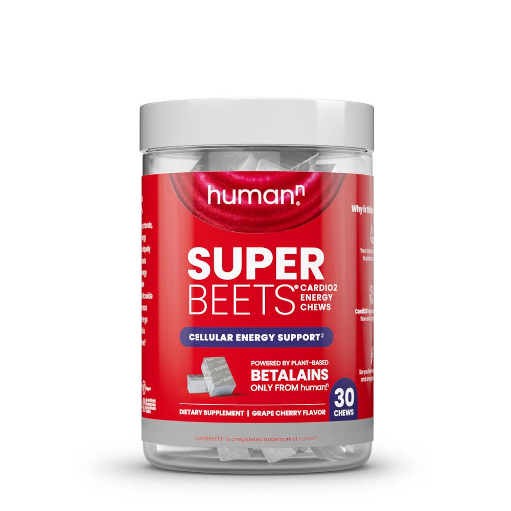 Humann Super Beets Cardio Energy Chews (30 ct) (grape cherry)