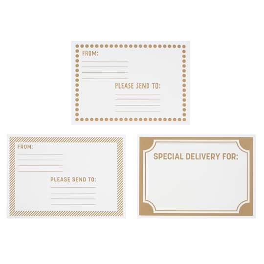 Kraft & White Address Labels By Celebrate It