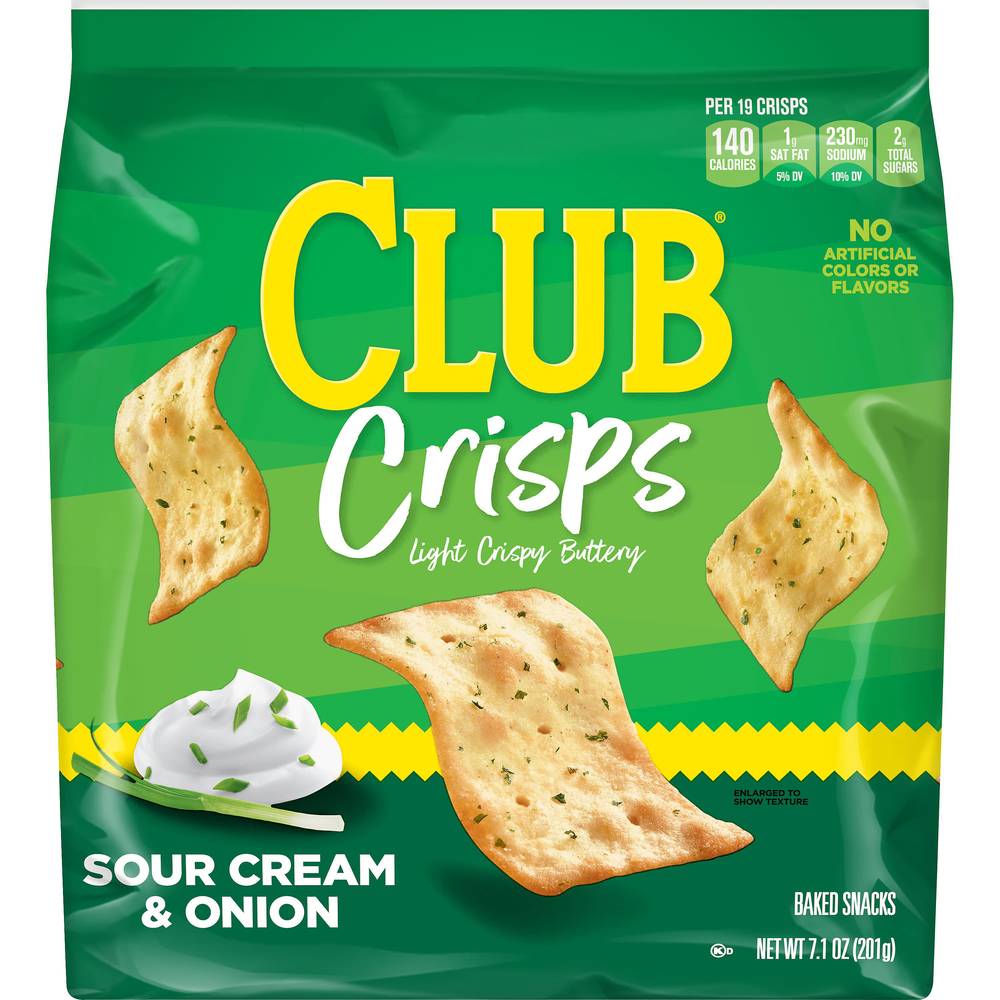 Club Sour Cream Cracker Crisps, Onion (7.1 oz)