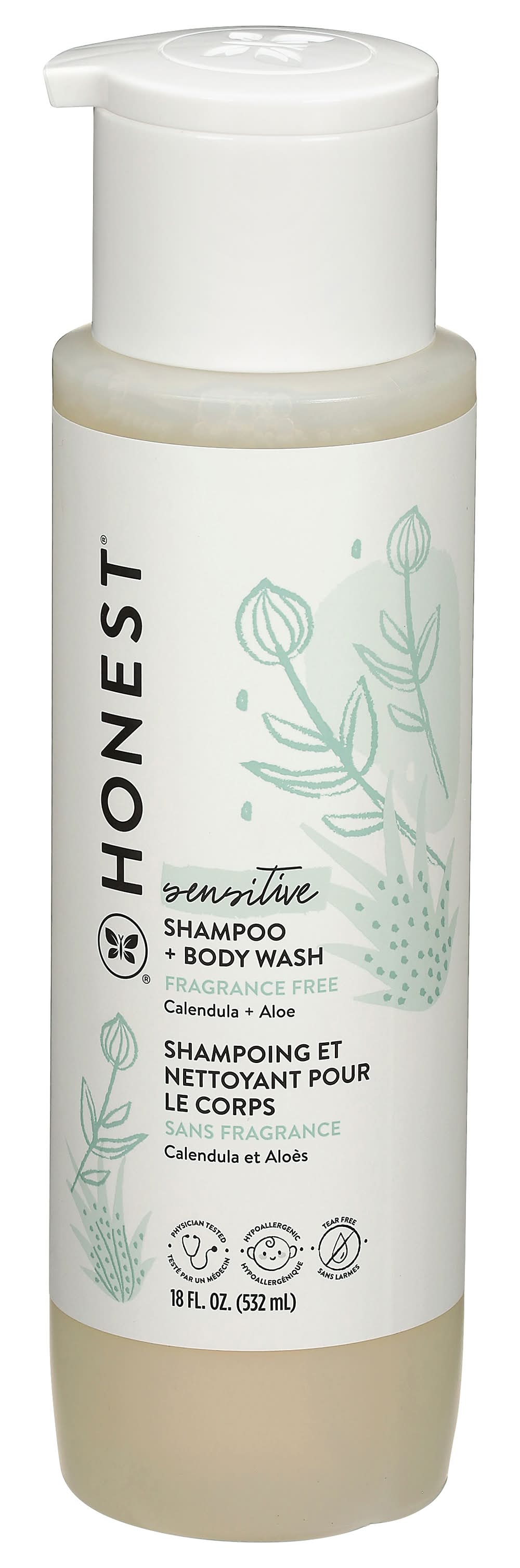 The Honest Company Sensitive Shampoo Body Wash (12 fl oz)