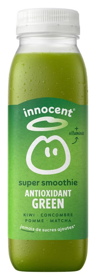 innocent - Super smoothie antioxydant vert, kiwi concombre pomme matcha (300ml)