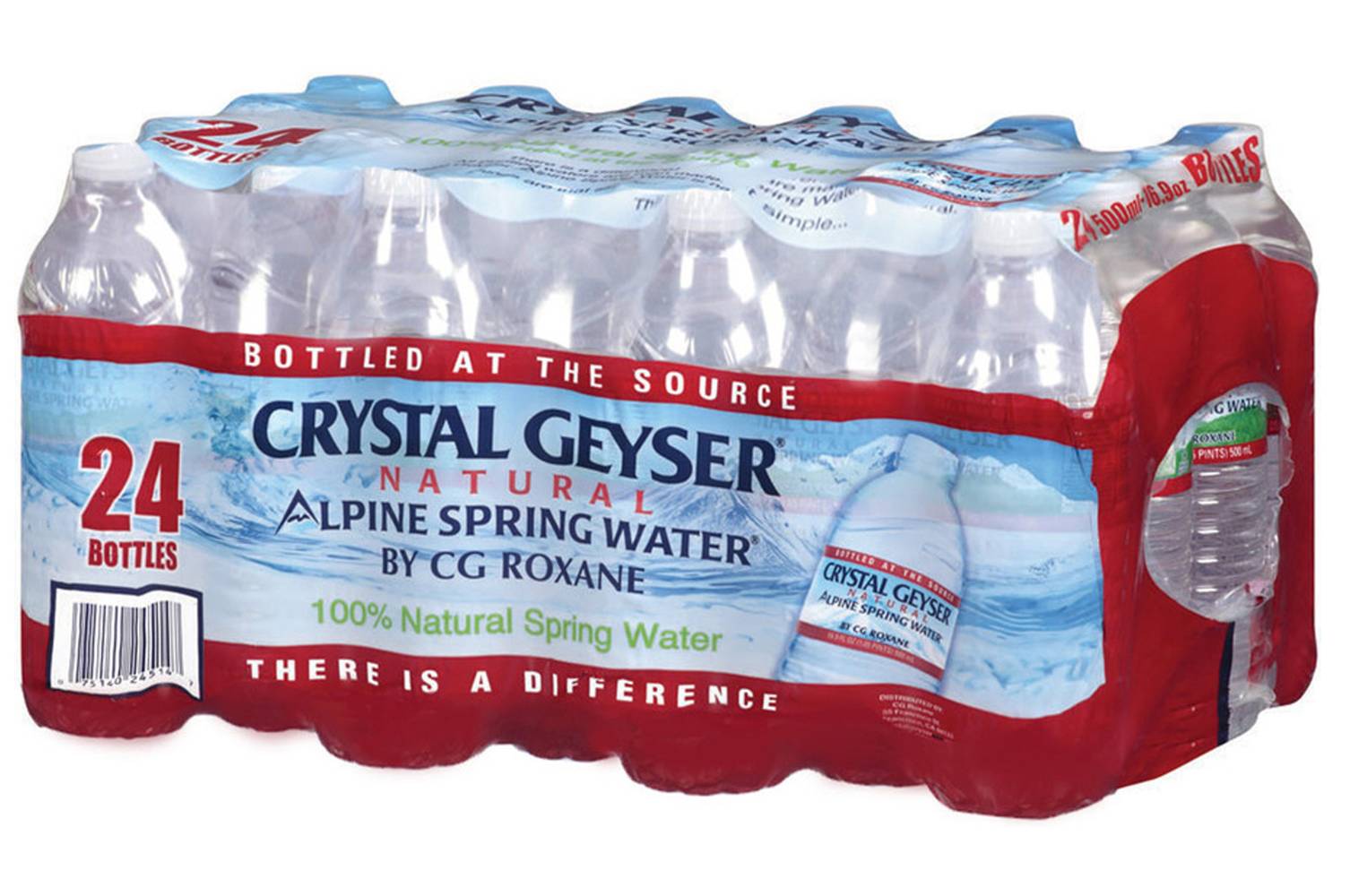 Crystal Geyser · Agua de manantial alpina natural (24 x 500 ml)