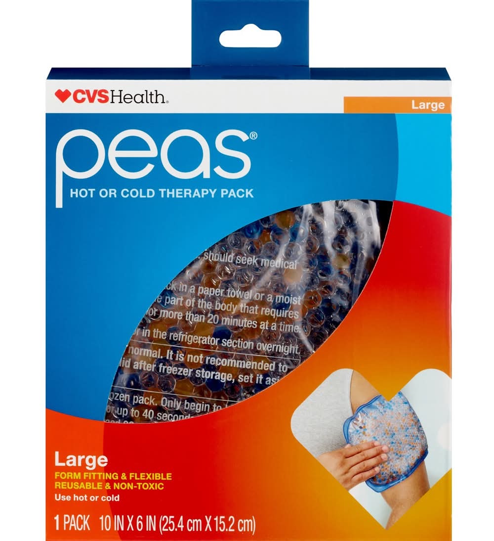 CVS Pharmacy Peas Hot or Cold Therapy pack, 10 in x 6 in