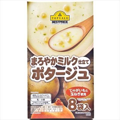 トップバリュ　ベストプラ�イス　まろやかミルク仕立てポタージュ　８食入