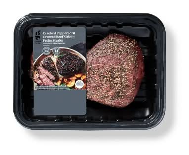 Peppercorn Crusted Beef Sirloin Petite Steak - price per lb - Good & Gather™