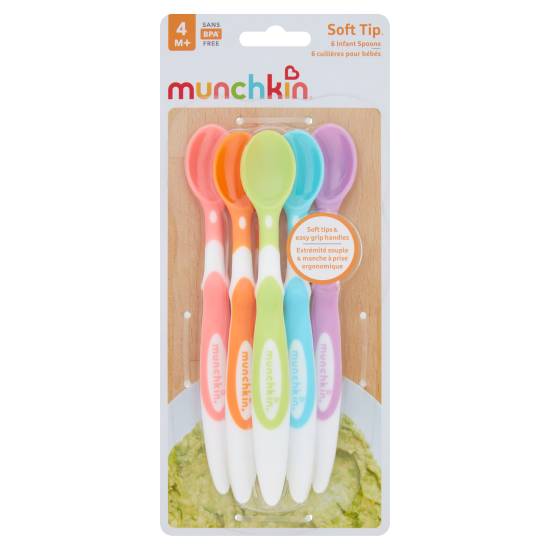 Munchkin Soft Tip Infant Spoons 4m+ (6 ct)