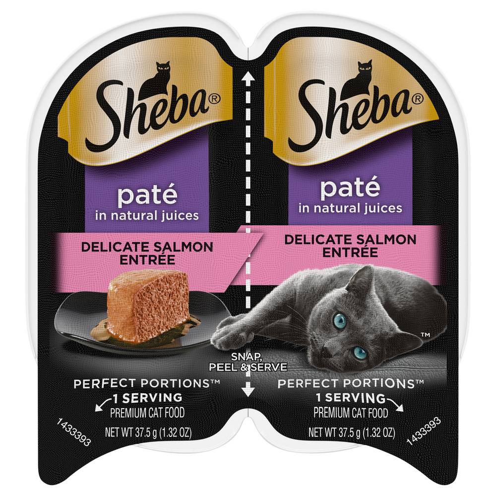 Sheba Perfect Portions Paté Delicate Salmon Entrée Cat Food (2 ct, 1.32 oz)