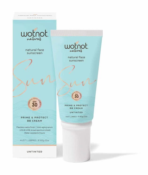 Wotnot Natural Face Sunscreen SPF30 Untinted BB Cream 60g
