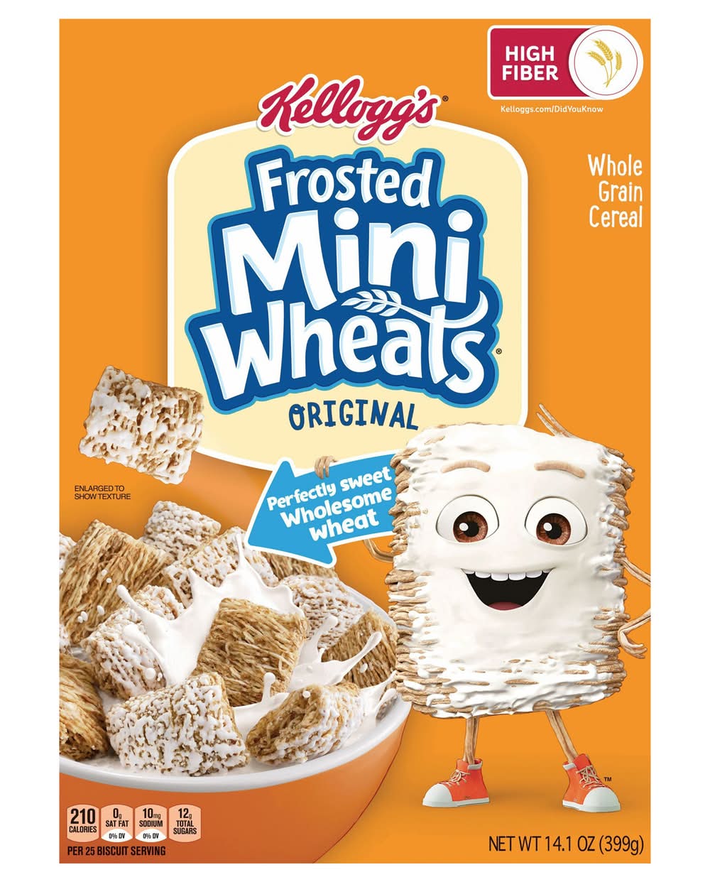Kellogg's Frosted Mini-Wheats Original Whole Grain Cereal (14.1 oz)
