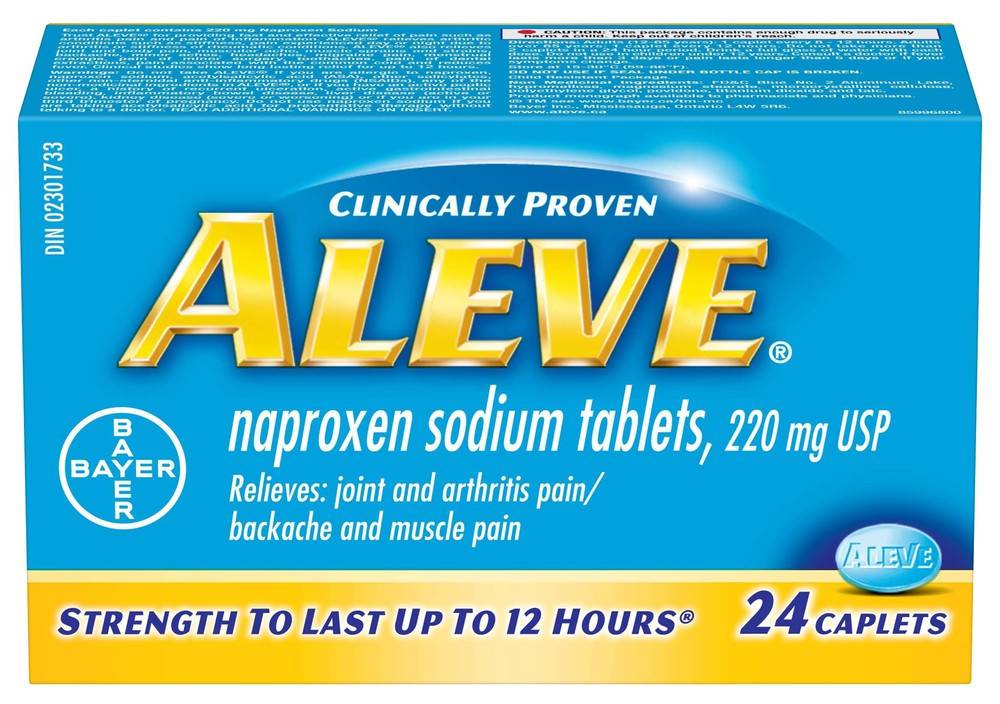 Aleve Naproxen Sodium Tablets 220 mg Usp (24 units)