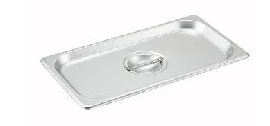 Cover for Steam Table Pan, 1/3 Size, Solid, Stainless
