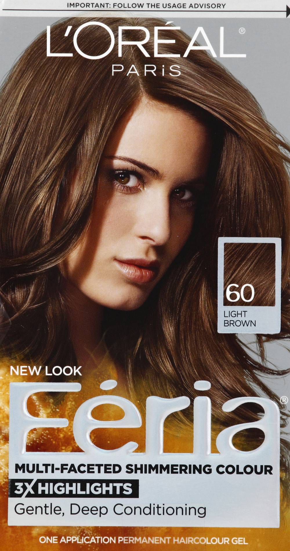 L'Oréal Paris Feria Light Brown Permanent Hair Colour Gel (0.7 lbs)