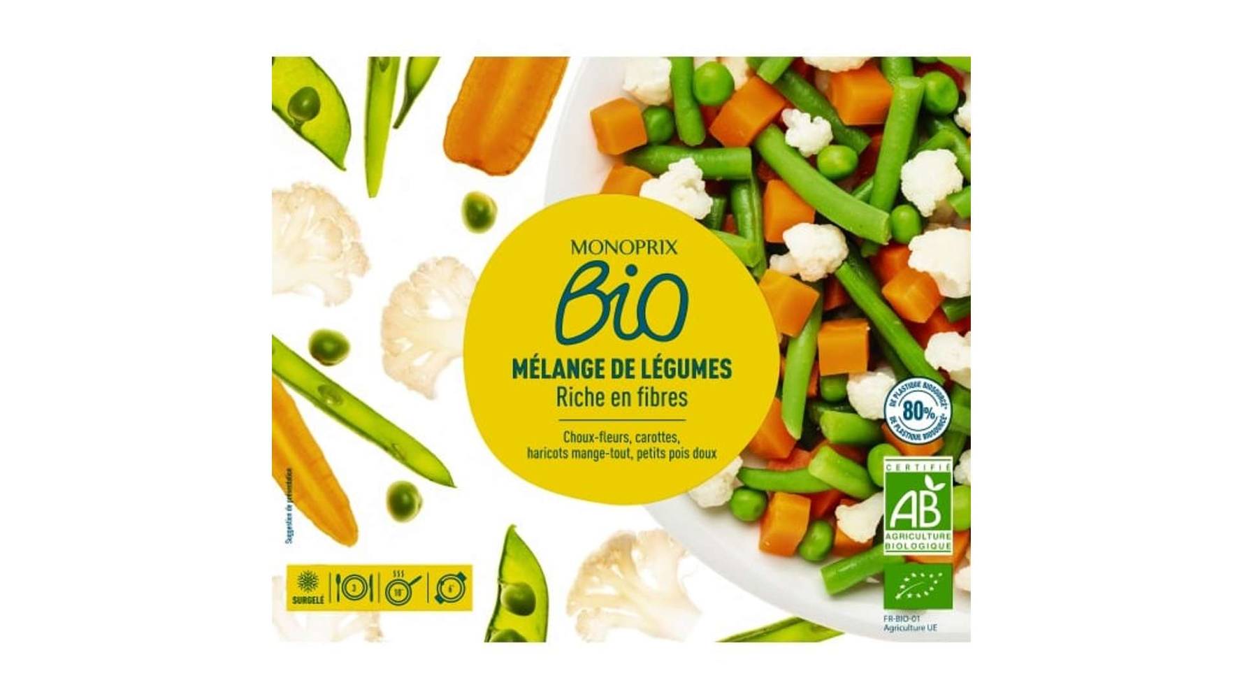 Monoprix Bio - Mélange de légumes (600g)