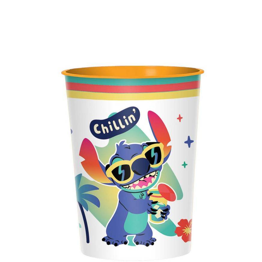 Stitch Aloha Plastic Favor Cup, 16oz - Disney Lilo Stitch