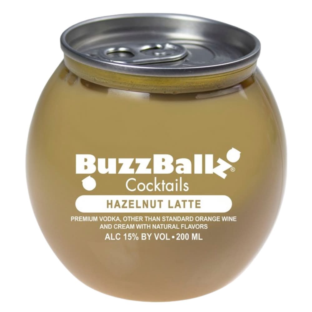 BuzzBallz Ready-To-Drink Cocktail, Hazelnut Latte (200 ml)