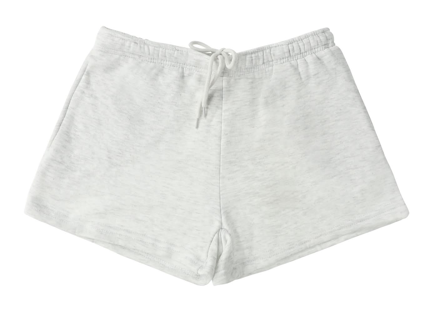 Cozy Fleece Sweat Short Large Pastel Gray