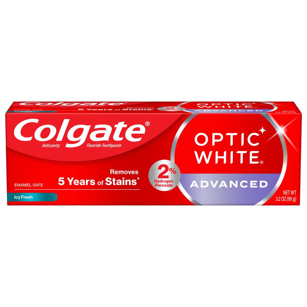 Colgate Optic White Advanced Icy Fresh Toothpaste (3.2 oz)