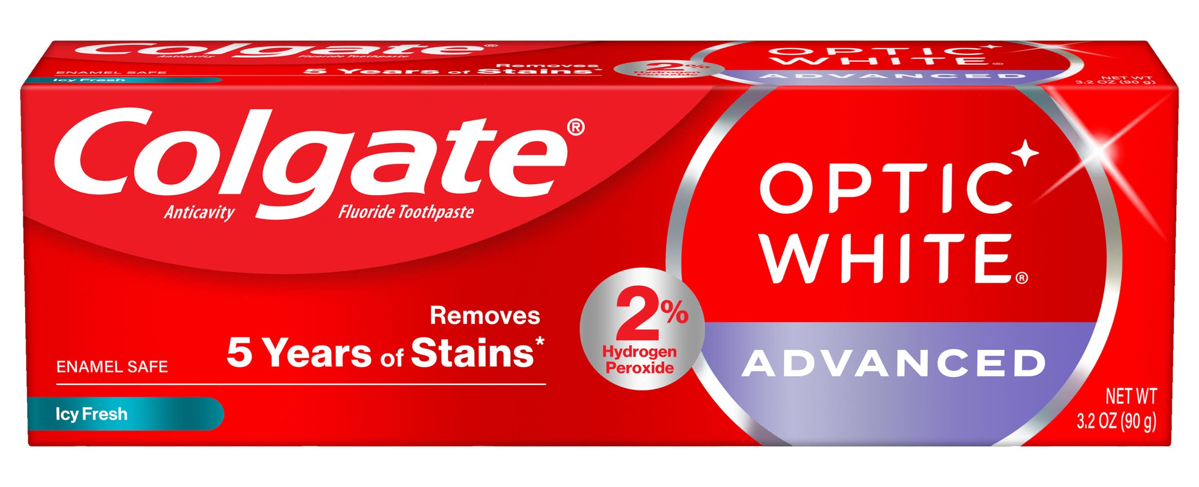 Colgate Optic White Advanced Toothpaste, Icy Fresh (3.2 oz)