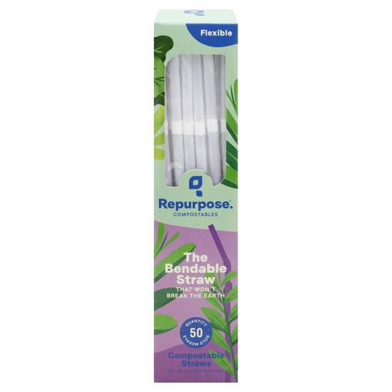 Repurpose Compostable Super Strong Straws (50 ct)
