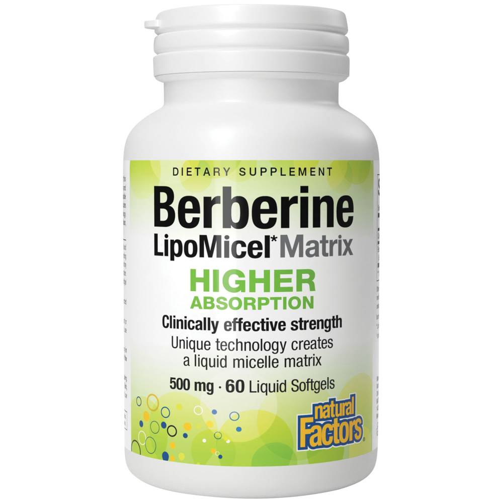 Berberine Lipomicel Matrix With Higher Absorption - 500 Mg (60 Softgels)
