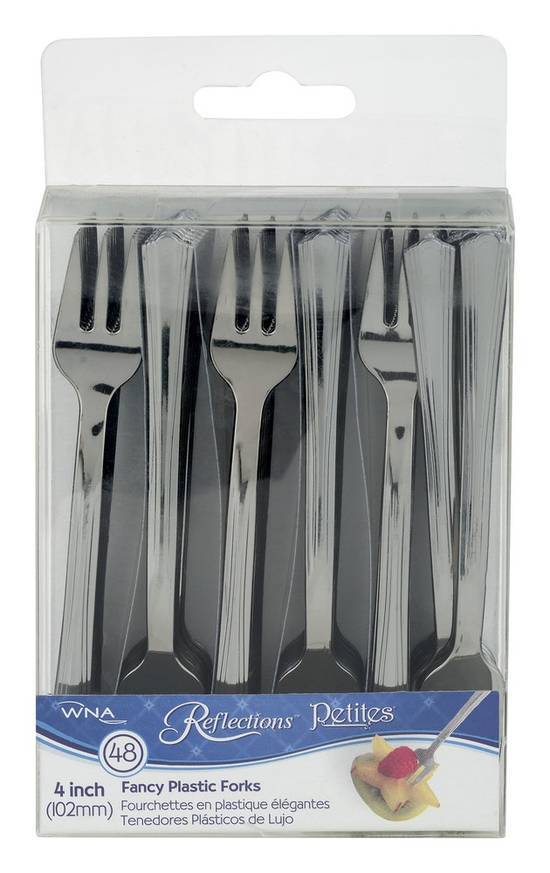 Reflections Petites 4 Inch Fancy Plastic Forks (48 ct)