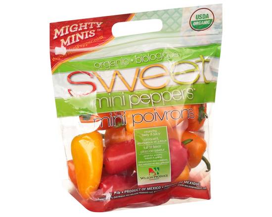 Mighty Minis · Organic Sweet Mini Peppers (1 lb)