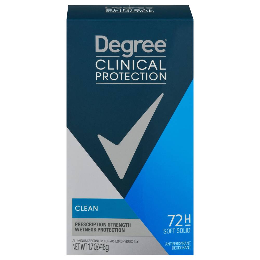 Degree Clinical Protection Clean Scent Antiperspirant Deodorant (1.7 oz)