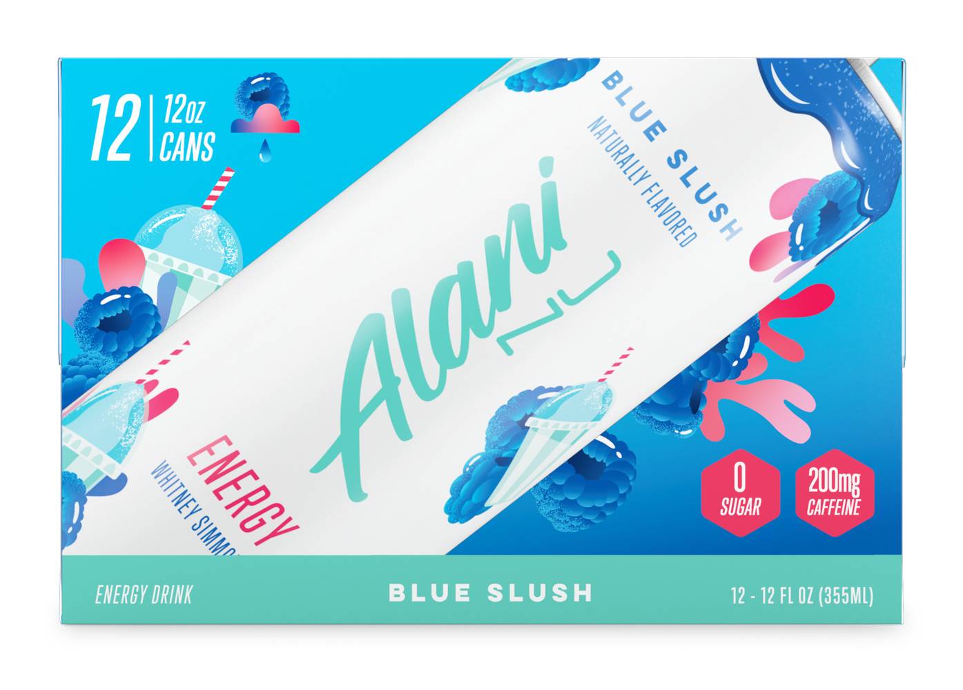 Alani Nu Energy Drink, Blue Slush (12 x 12 fl oz)