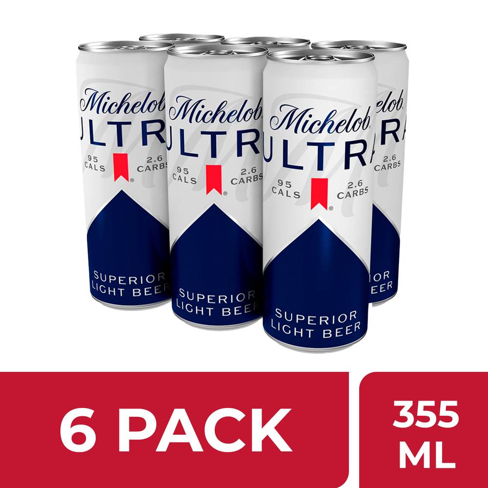 Michelob Ultra · Cerveza light (6 x 355 ml)