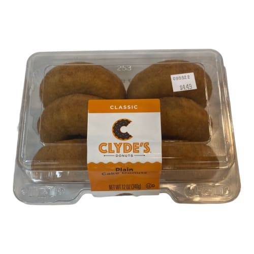 Clyde's Plain Cake Donuts (6 donuts)