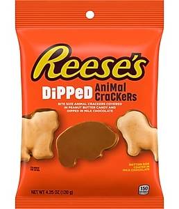Reese's DiPPeD Milk Chocolate Peanut Butter Animal Crackers, 4.25 oz. (HEC21753)