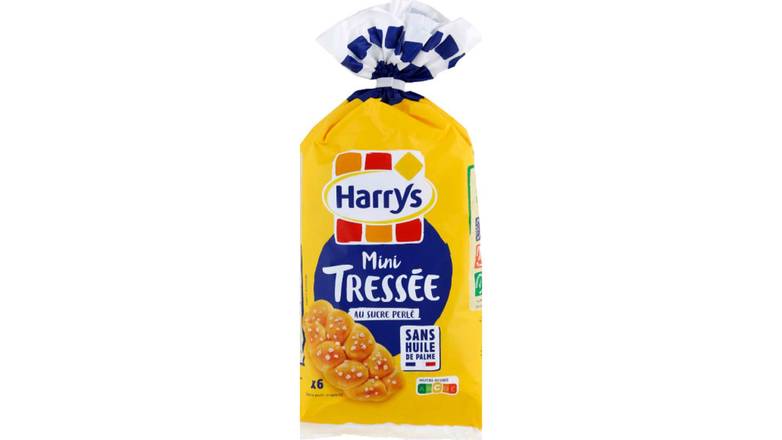 Harry's Mini Tressée au sucre perlé Le paquet de 6, 210g