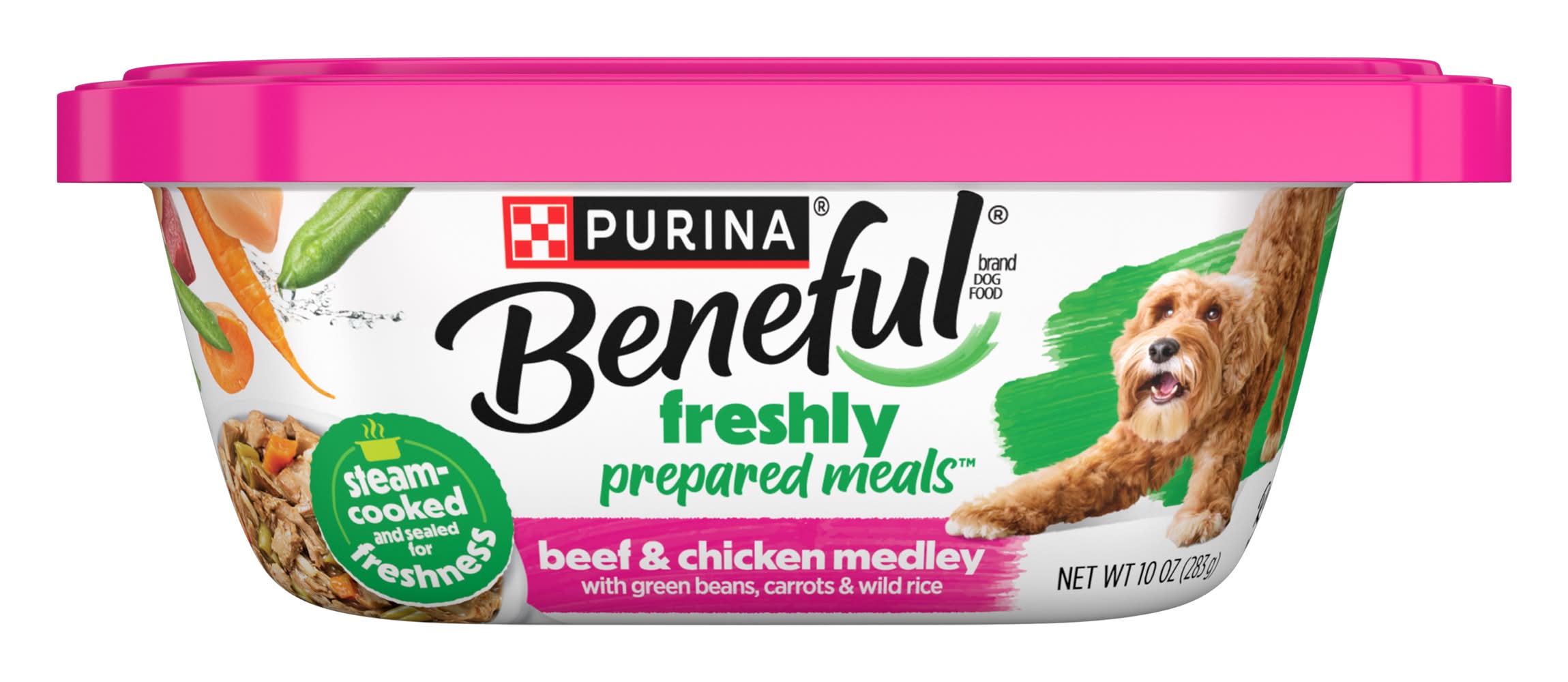 Purina Beneful Prepared Meals With Gravy Wet Dog Food, Beef-Chicken (10 oz)