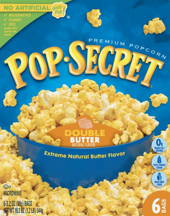 Pop Secret Premium Double Butter Popcorn(6Ct)