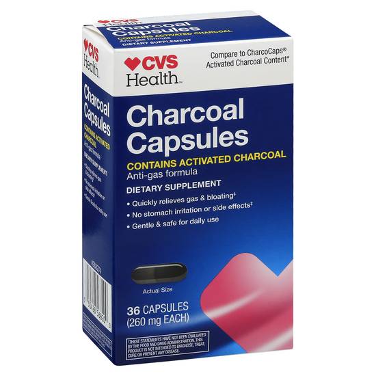 Cvs Health Activated Charcoal Capsules (36 ct)