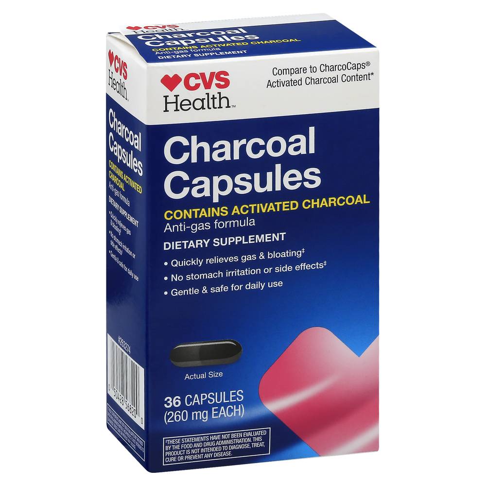 CVS Pharmacy Health Activated Charcoal Capsules