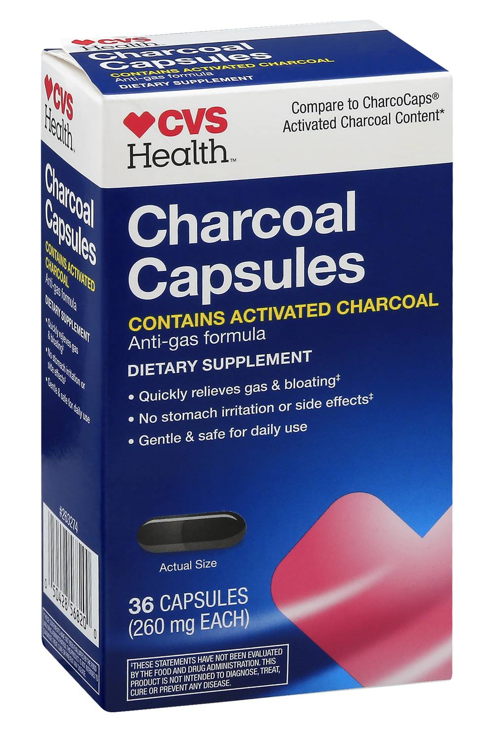 CVS Pharmacy Health Activated Charcoal Capsules
