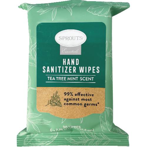 Sprouts Tea Tree Mint Scent Hand Sanitizer Wipes