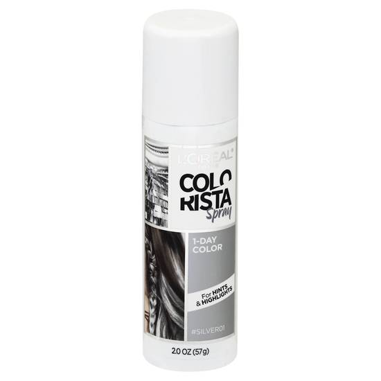L'oréal Silver 01 Colorista 1-day Color Spray