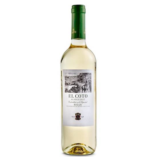 Vino blanco rioja El coto botella 75 cl