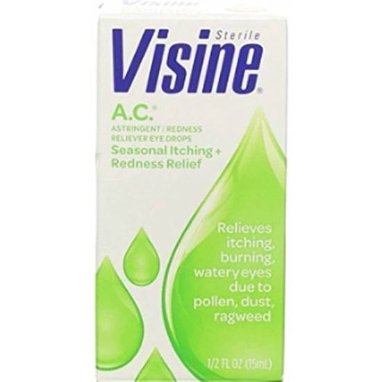 Visine A.C Astringent Seasonal Itching Redness Reliever Eye Drops