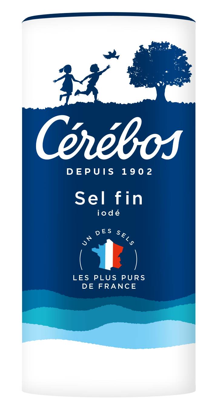 Cérébos - Sel fin iodé (125g)