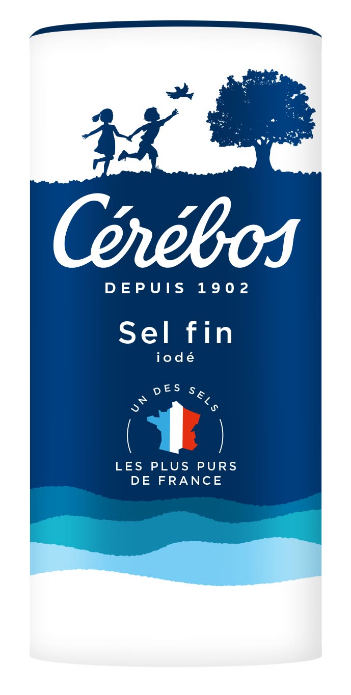 Cérébos - Sel fin iodé (125g)