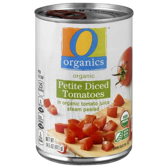 O Organics Diced Tomatoes No Salt Added Petite