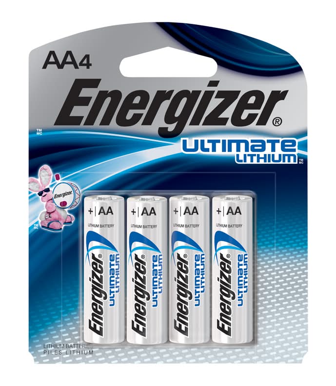 Energizer piles au lithium aa (4 unités) - energizer ultimate lithium aa batteries (4 ct)