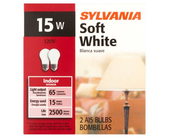 Sylvania 15W Light Bulbs (2 ct)