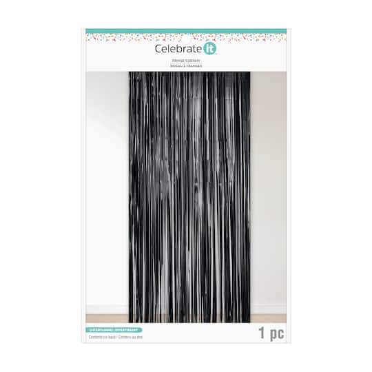 Black Fringe Curtain By Celebrate It