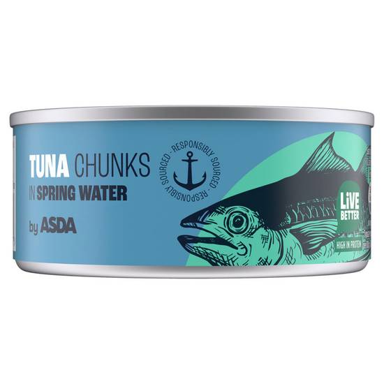 Asda Skipjack Tuna Chunks in Spring Water 145g
